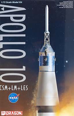DML Apollo 10 CSM+LM+LES Space Program Plastic ModelKit 1/72 Scale #11003