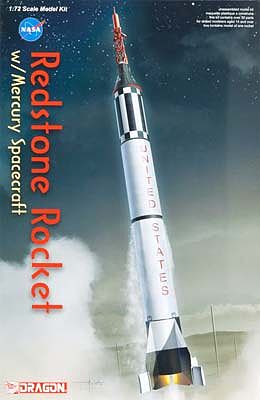 DML Redstone Rocket w/Mercury Spacecraft Space Program Plastic Model Kit 1/72 Scale #11014