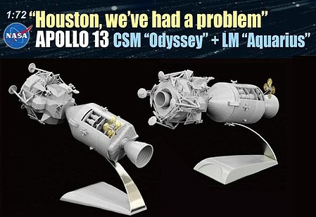 DML Apollo 13 Command Service Module Odyssey/Lunar Space Program Plastic Model 1/72 #11020