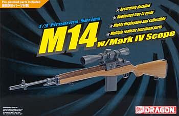 DML M14 Rifle w/Mark IV Scope Plastic Model Military Diorama 1/3 Scale #1311