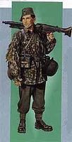 German Mountain Troop Plastic Model Military Figure 1/16 Scale #1614