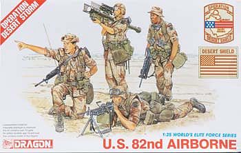 DML US 82nd Airborne Plastic Model Military Figure 1/35 Scale #3006