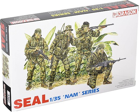 DML US Navy Seal Figure Set Plastic Model Military Figure 1/35 Scale #3302