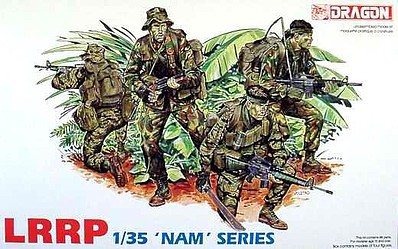 DML US Army LRRP Team (4) (Re-Issue) Plastic Model Military Figure 1/35 Scale #3303