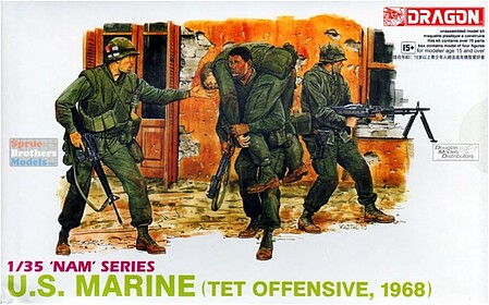 DML US Marines TET Offensive 68 Plastic Model Military Figure 1/35 Scale #3305