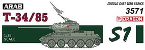 DML Syrian T34/85 The Six Day War Kit Plastic Model Military Vehicle 1/35 Scale #3571