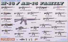 DML M-16/AR-15 Family Plastic Model Military Weapons Kit 1/35 Scale #3801 DML M-16/AR-15 Family Plastic Model Military Weapons Kit 1/35 Scale #3801