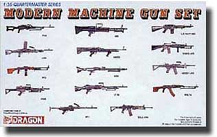 DML MODERN MACHINE GUN Set Plastic Model Military Figure 1/35 Scale #3806
