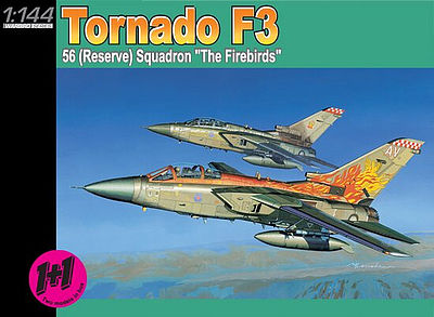 DML Tornado F3 56 (Reserve) Squadron The Firebirds (2 Kits) Plastic Model Airplane 1/144 #4582