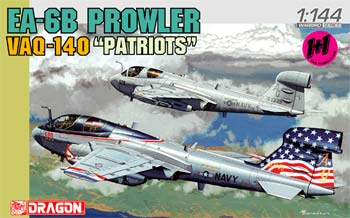 DML EA6B Prowler VAQ140 Patriots USN Fighter (2 Kits) Plastic Model Airplane Kit 1/144 #4589