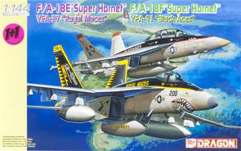 DML F/A18E & F/A18F Super Hornet Fighter Plastic Model Airplane Kit 1/144 Scale #4618