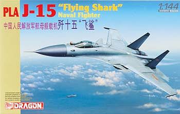 DML PLA J15 Flying Shark Naval Fighter Plastic Model Airplane Kit 1/144 Scale #4627