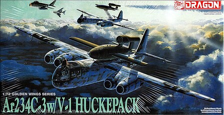 DML Ar234C-4 w/V-1 Huckepack Plastic Model Airplane Kit 1/72 Scale #5011