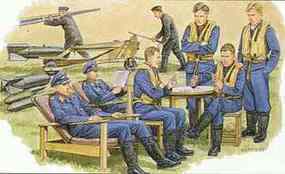 Luftwaffe Fighter Crew Plastic Model Military Figure Kit 1/48 Scale #5532