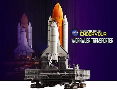 DML 1/400 NASA- Space Shuttle Endeavour w/Crawler Transporter (Assembled Die Cast)