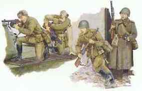 Soviet Motor Rifle Troops Plastic Model Military Figure Kit 1/35 Scale #6019