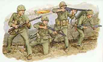 DML US Marines Iwo Jima Plastic Model Military Figure Kit 1/35 Scale #6038