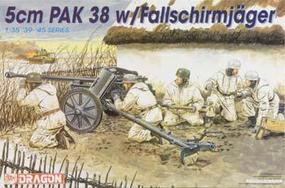 DML 5cm Pak 38 with Fallschirmjager Plastic Model Military Vehicle Kit 1/35 Scale #6118