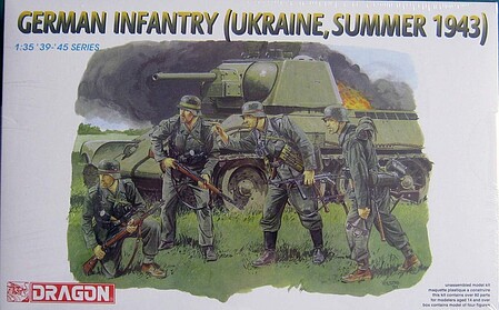 DML German Infantry Ukraine Summer 1943 Plastic Model Military Figure 1/35 Scale #6153