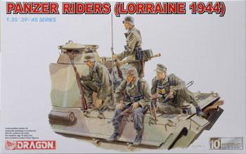 DML Panzer Riders Lorraine 1944 (4) Plastic Model Military Figure 1/35 Scale #6156