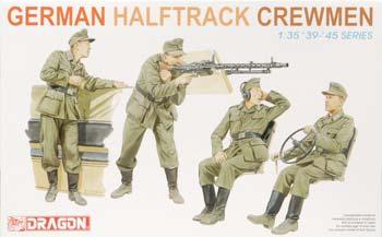 DML German Half-Track Crewmen Plastic Model Military Figure 1/35 Scale #6193