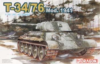 DML T34/76 Mod 1941 Tank Plastic Model Tank Kit 1/35 Scale #6205