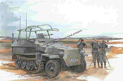 DML Sd.Kfz.251/6 Ausf.C Command Vehicle Plastic Model Military Vehicle Kit 1/35 Scale #6206
