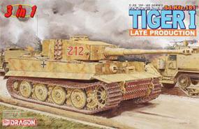 Tiger 1 Late Type Plastic Model Military Tank Kit 1/35 Scale #6253