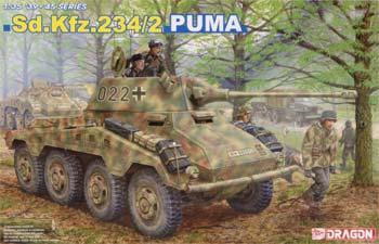 DML SdKfz 234/2 Puma Tank Plastic Model Tank Kit 1/35 Scale #6256