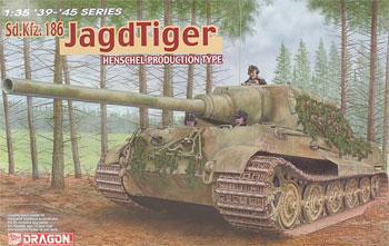 DML SdKfz 186 Jagdtiger Tank Henschel Production Plastic Model Tank Kit 1/35 Scale #6285