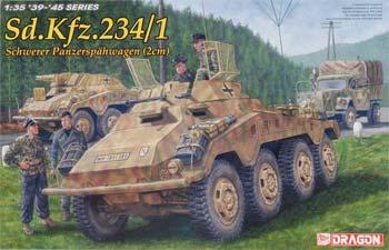 DML SdKfz 234/1 (2cm) Schwerer PzSpahWg Plastic Model Military Vehicle Kit 1/35 Scale #6298