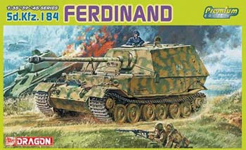 DML Sd.Kfz.184 Ferdinand w/Mtl Barrel Prem Ed Plastic Model Tank Kit 1/35 Scale #6317
