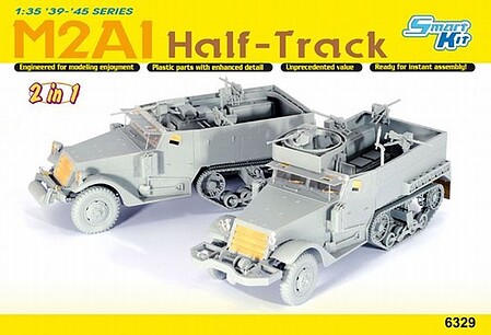 DML M2/M2A1 Half-Track Smart Kit Srs 2/1 Plastic Model Military Vehicle Kit 1/35 Scale #6329