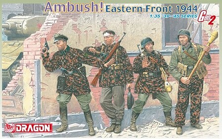 DML Ambush Eastern Front 44 (4) Plastic Model Military Figure Kit 1/35 Scale #6333