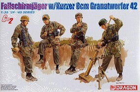 DML Fallschirmjager with Kurzer 8cm Gr.W.42 Team Plastic Model Military Figure Kit 1/35 #6373 DML Fallschirmjager with Kurzer 8cm Gr.W.42 Team Plastic Model Military Figure Kit 1/35 #6373