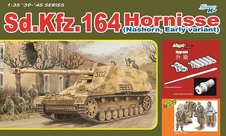 DML SdKfz 164 Hornisse Nashorn Early Variant Plastic Model Tank Kit 1/35 Scale #6414