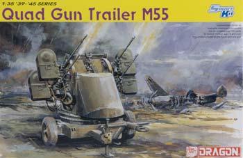 DML Guad Gun Trailer M55 Smart Kit Plastic Model Military Diorama Kit 1/35 Scale #6421