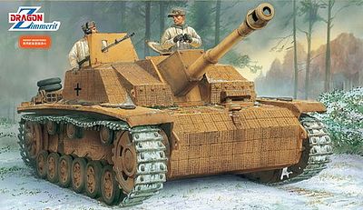 DML 10.5cm StuH 42 Ausf G Tank w/Zimmerit Plastic Model Tank Kit 1/35 Scale #6454