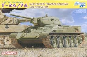T-34/76 No.112 Factory Krasone Sormovo Plastic Model Military Vehicle Kit 1/35 Scale #6479