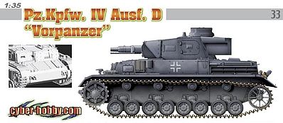 DML PzKpfw IV Ausf D Vorpanzer Tank (Ltd Edition) Plastic Model Tank Kit 1/35 Scale #6512