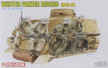 DML Panzer Riders Winter 1943-44 (4) Plastic Model Military Figure 1/35 Scale #6513