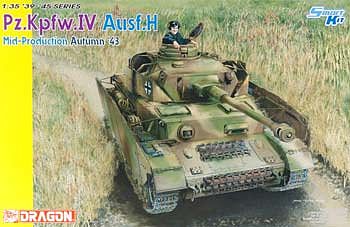 DML Pz.Kpfw.IV Ausf.H Mid-Production 1943 Plastic Model Tank Kit 1/35 Scale #6526