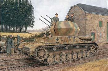 DML SdKfz 161/4 2cm Flakpanzer IV Wirbelwind Tank Plastic Model Tank Kit 1/35 Scale #6540