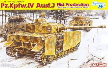 DML PzKpfw IV Ausf J Mid Production Tank 1944 Plastic Model Military Vehicle 1/35 Scale #6556