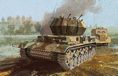 DML Flakpanzer IV Ausf. G Wirbelwing Plastic Model Tank Kit 1/35 Scale #6565