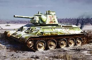 DML T-34/76 Mod. 1943 w/Commander Cupola Plastic Model Tank Kit 1/35 Scale #6584