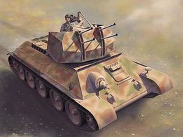 Flakpanzer T-34r Smart Kit 1/35 Scale Plastic Model Military Vehicle #6599