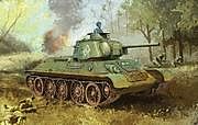 DML T34/76 Mod 1943 Tank w/Commanders Cupola Plastic Model Tank Kit 1/35 Scale #6603
