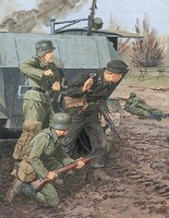 Panzer-Pionier-Bataillon 37 Leningrad 1941 Plastic Model Military Figure 1/35 Scale #6651