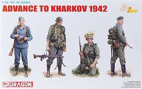 Advance To Kharkov 1942 (4 Figure Set) Plastic Model Military Figure Kit 1/35 Scale #6656